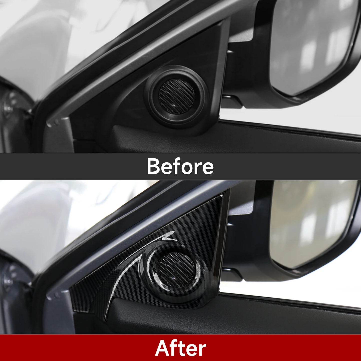 For Honda Civic 10th Gen (2016 -2021) Interior Accessories, Car Center Console Gear Shift Panel , Carbon Fiber ABS Trim Sticker