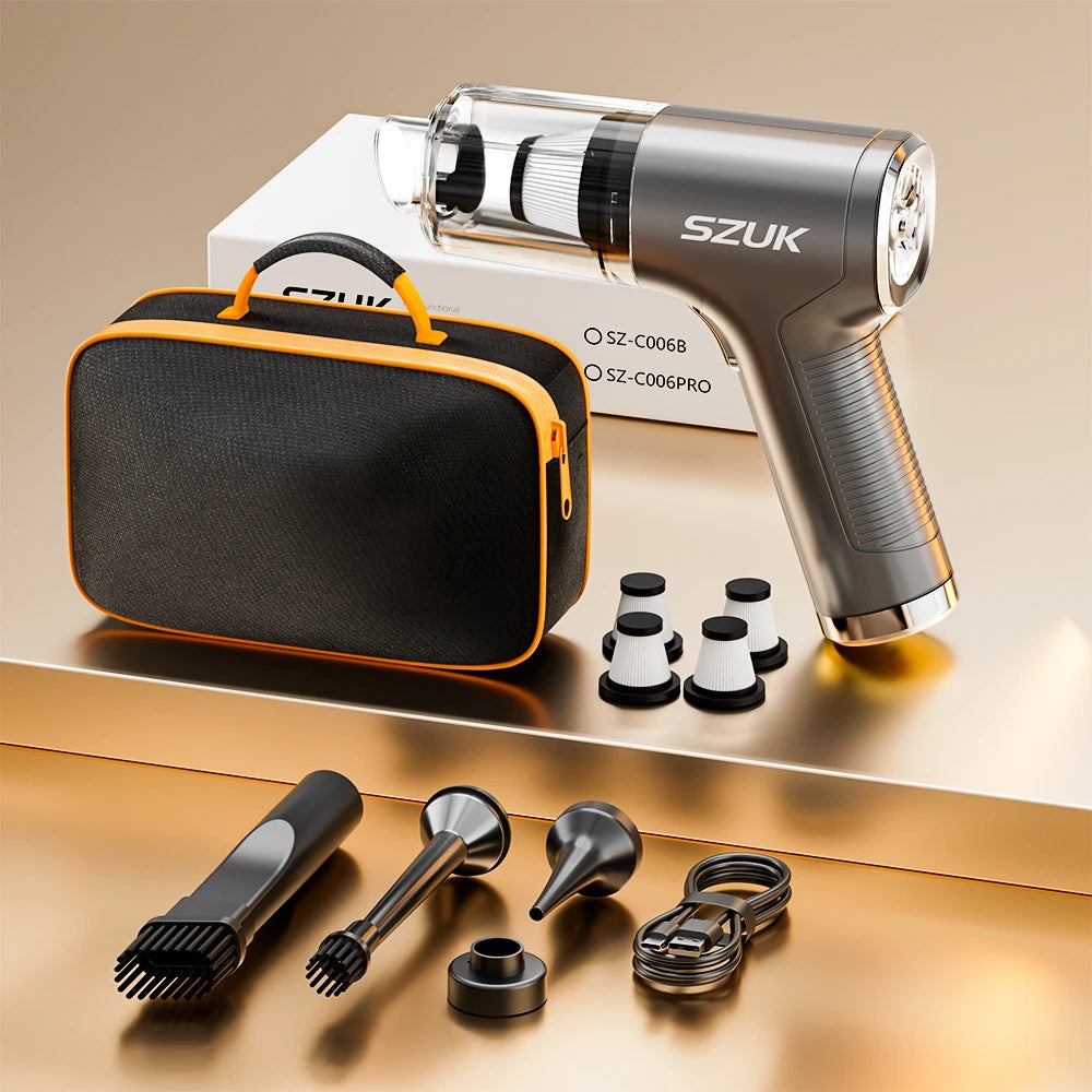 2025 Mini Vacuum Cleaner SZUK 780000PA Powerful Cordless Portable Vacuum Cleaner for Home Handheld Blower Car Vacumm Cleaner