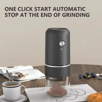 Zai Xiao Electric Coffee Machine Portable One-button Start Automatic Power Off Rechargeable Small Coffee Bean Grinder New