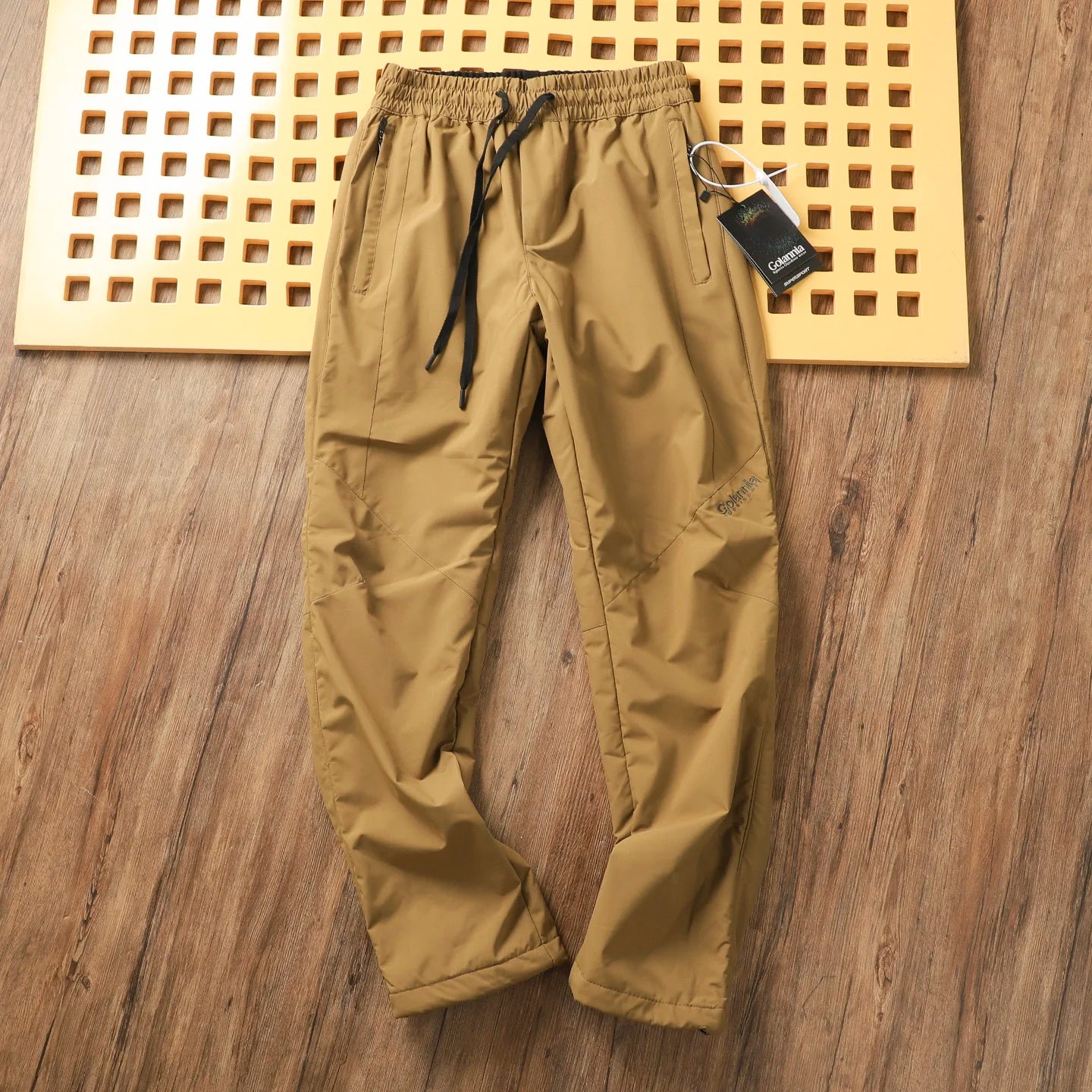 Nordic Men's Winter Ski Pants Fleece Lined Hiking Outdoor Windproof Waterproof Snowproof Cotton Trousers Youthful Energy Style