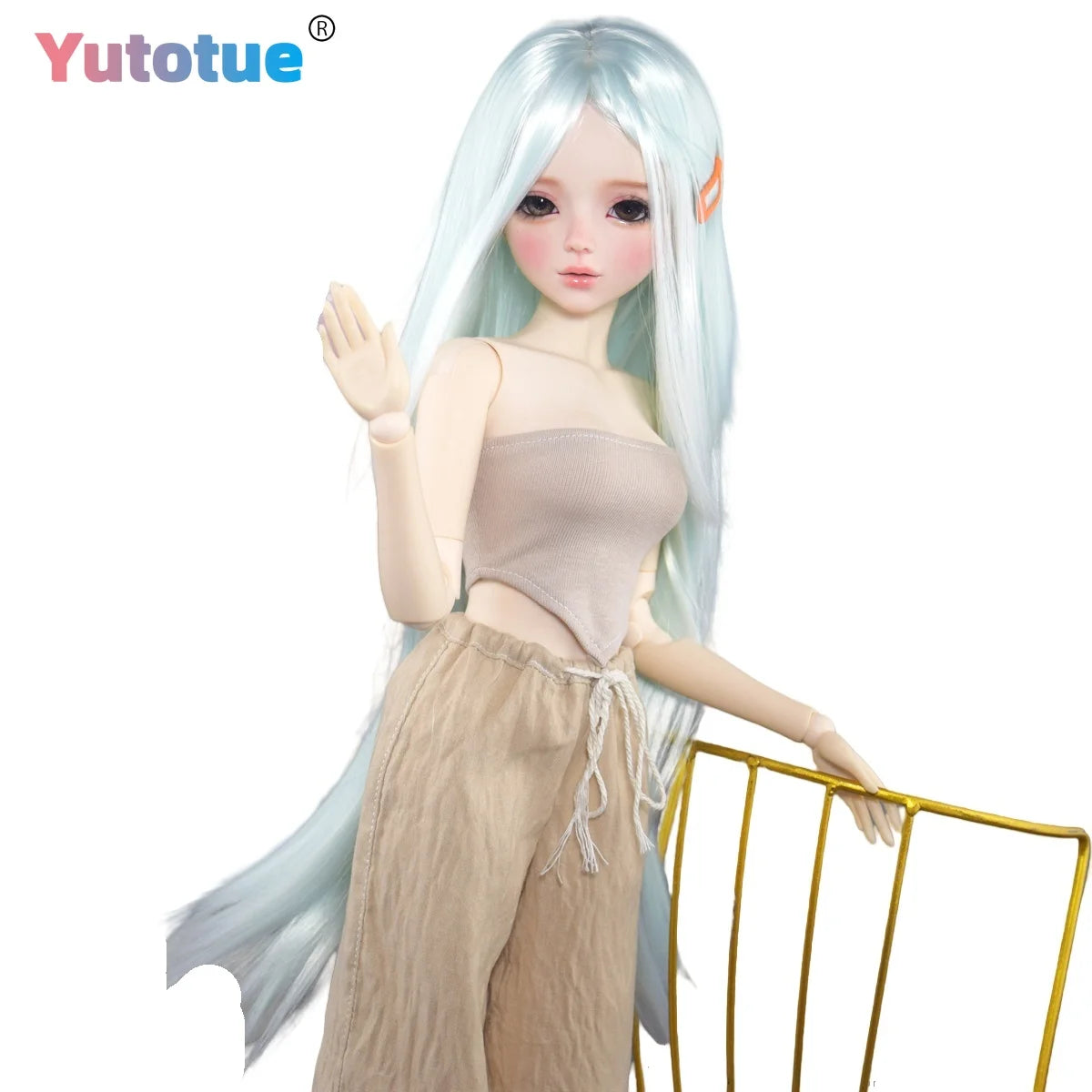 YUTOTUE 56cm Height Female Doll Handpainted Makeup Fashion Clothes Wig Full Set BJD Doll Toy Lifelike