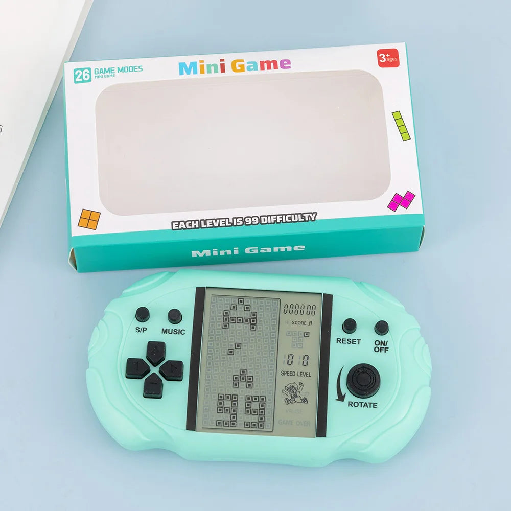 1/2/3 PCS Handheld Brick Game 26 Games Macaron Color Kids Giveaway Prize Small Toy
