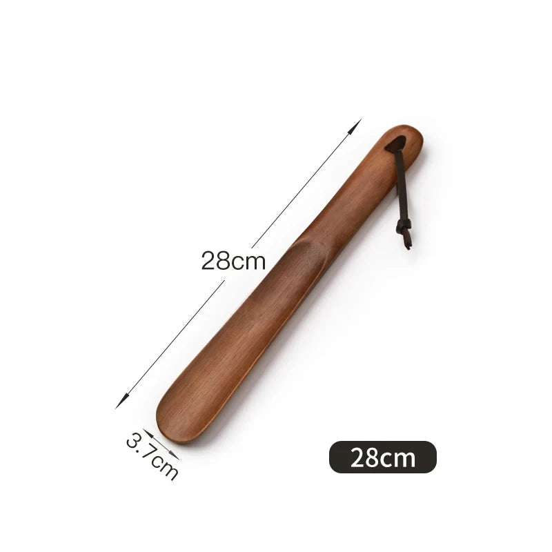 50CM 38CM 28CM Durable Professional Wooden Shoe Horn Flexible Long Handle Shoehorn Useful Shoe Lifter Shoe Spoon Home Tools