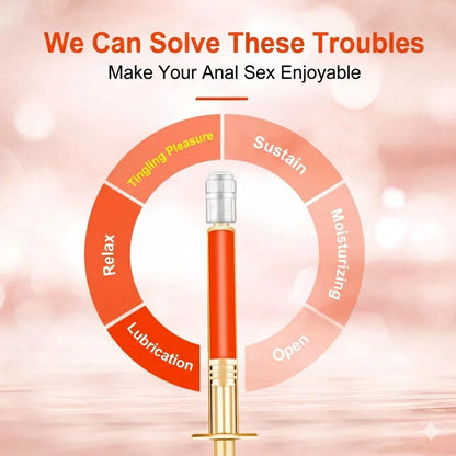 3PCS Anal Stimulating Gel Gen 3 Strong Warming Intensity Orange Flavor Anal Play Enhancer Fast Acting for Advanced Users