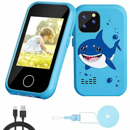 Digital Camera Kids Smart Phone MP3 Player Camera Toys Toys for Girls Touchscreen Unicorn Baby Mobile Educational Boys Age 3-8