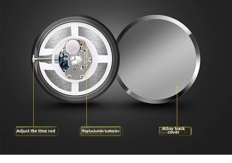 1pc Car Mini Clock Quartz Clock  Night For Audi  Sline A3 A4 A5 A6 A6L A7 A8 Q3 Q5 Q7 S3 S4 S5 RS3 RS4 RS6