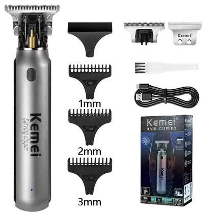 KEMEI KM-1757 Professional Electric Hair Trimmer For Men Cordless Beard And Hair Clipper Hair Cutter Machine Rechargeable Set