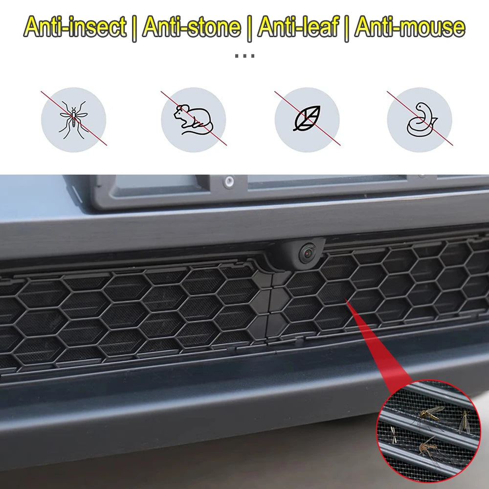 Grille Mesh Inserts for Tesla Model Y Juniper Model Y Premium and Model 3 2026 Front Bumper Air Inlet Vent Cover Accessories