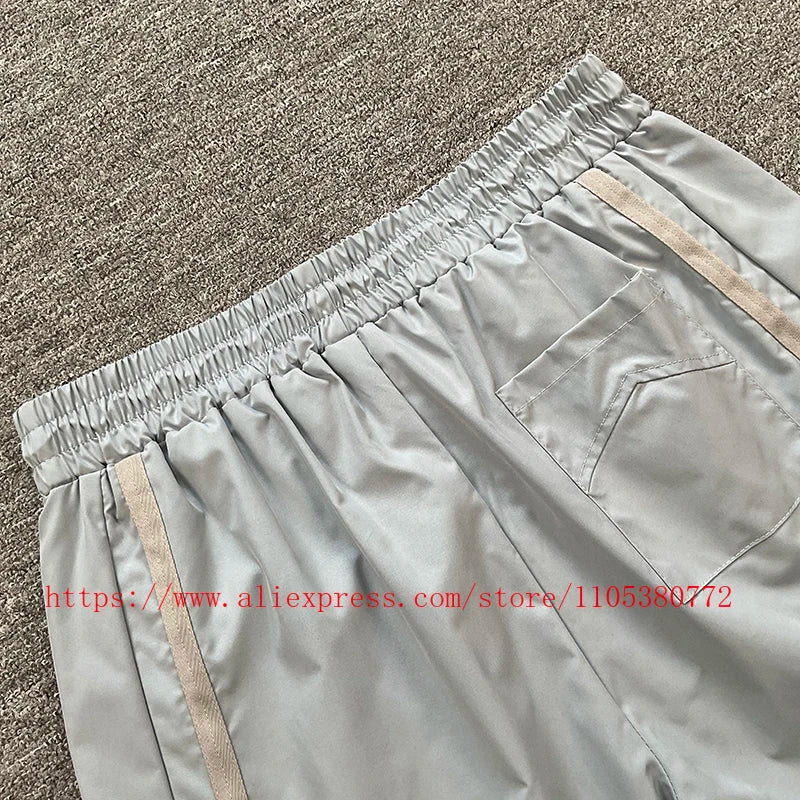 New Arrival RHUDE Print Casual Shorts Loose Street Shorts with Pockets Men's High Quality Shorts
