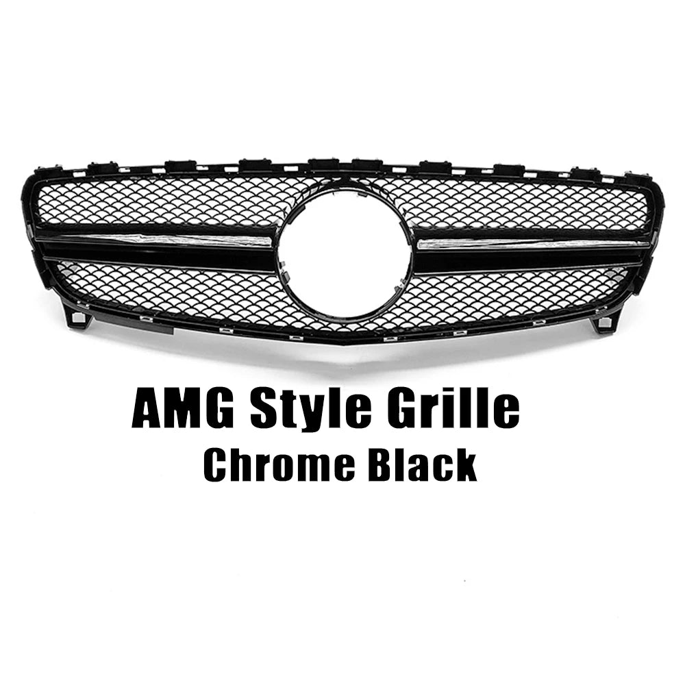 XVIP Diamonds Style Grille For Benz A-Class W176 2016-2018 A180 A200 A250 A45 AMG Front Racing Grille GTR Style Bumper Grille