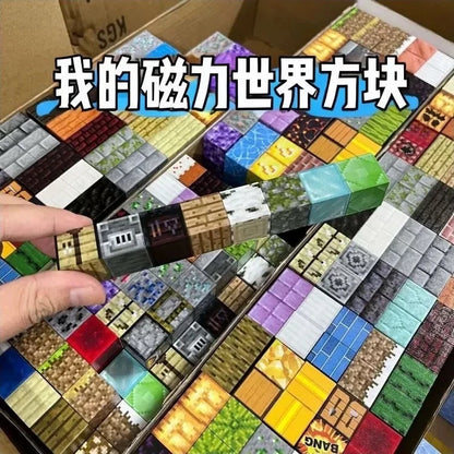 DIY Magnetic Building Blocks Toy Magnet Set Bricks Mini World Stem Construction Educational Toys for Kids Birthday Gifts
