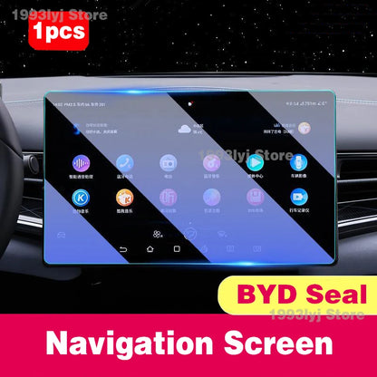 For BYD Seal Tempered Glass Car Interior Navigation Entertainment Media Touch Center Display Screen Protective Film