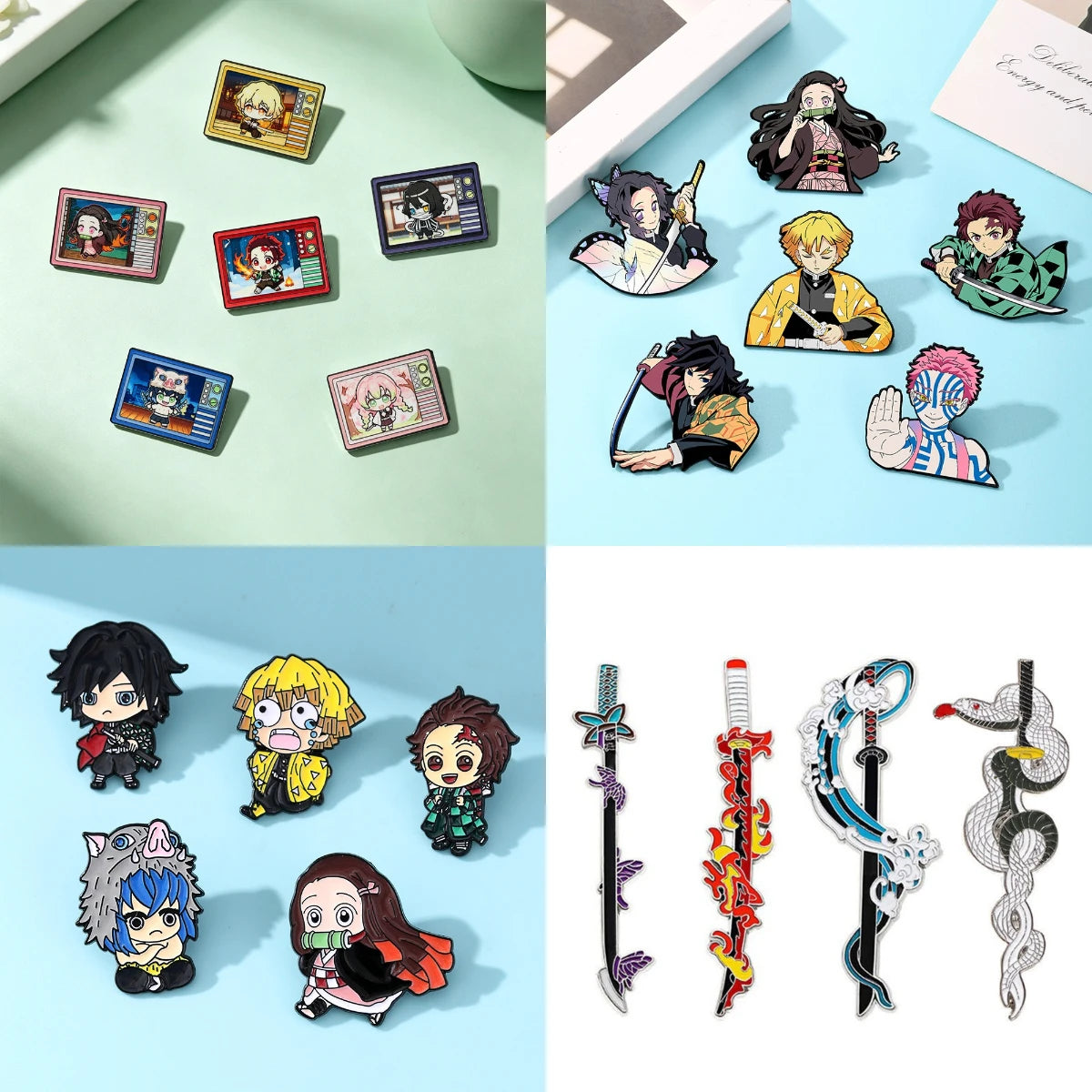 Cartoon Pins Metal Anime Badge Funny Comics Enamel  Cute Collar Pins Brooches Jewelry Lapel Pin Jewelry Collection Friend Gifts