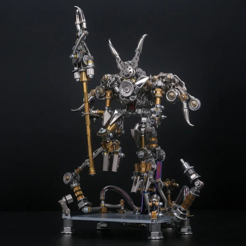 16cm Mechanical Party Metal Trendy 3D Three-Dimensional Assembled Toys Chinese Style 1/12 Robot Model Creative Collection Crafts
