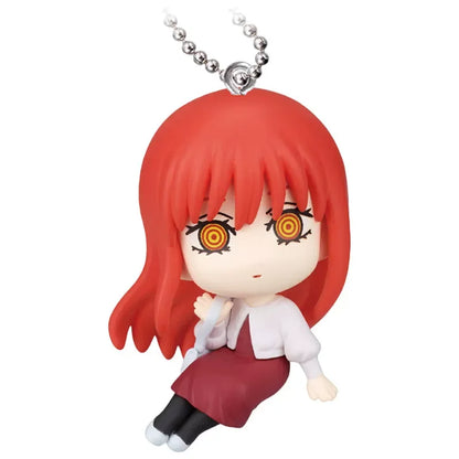 Chainsaw Man 3d Figure Keychain Anime Gashapon Pendant Reze Makima Denji Pochita Collectible Bag Decoration For Anime Fans