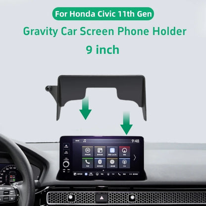 For Honda Civic 11th Gen 2022 2023 Car Phone Holder 9 inch Screen Mobile Phone Holder GPS Bracket Car Mount Car Accessories