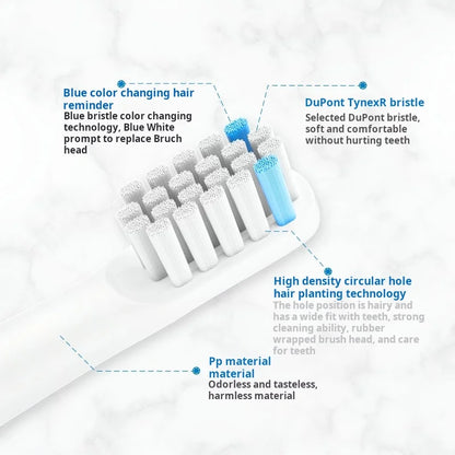 Realme N1 N2 RTX2103 SN301 Electric Toothbrush Replacement Heads Sonic Smart Brush Heads Soft DuPont Bristle Nozzles，4/8/16pcs