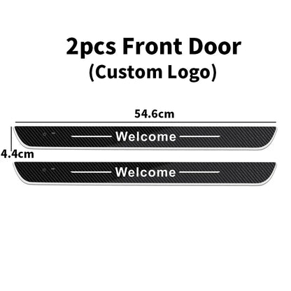Carbon fiber For CHANGAN CS55 CS75 Plus CS35 CX70 Customized Car Welcome Door illuminated Sill Light Logo LED Car Pedal Lamp