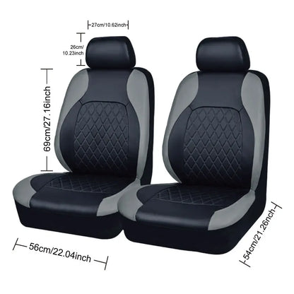 All Season Quited PU Leather Car Seat Cover Full Surrounded Seat Protector Waterproof Universal Fit Sedan Suv Pick-up Truck Seat