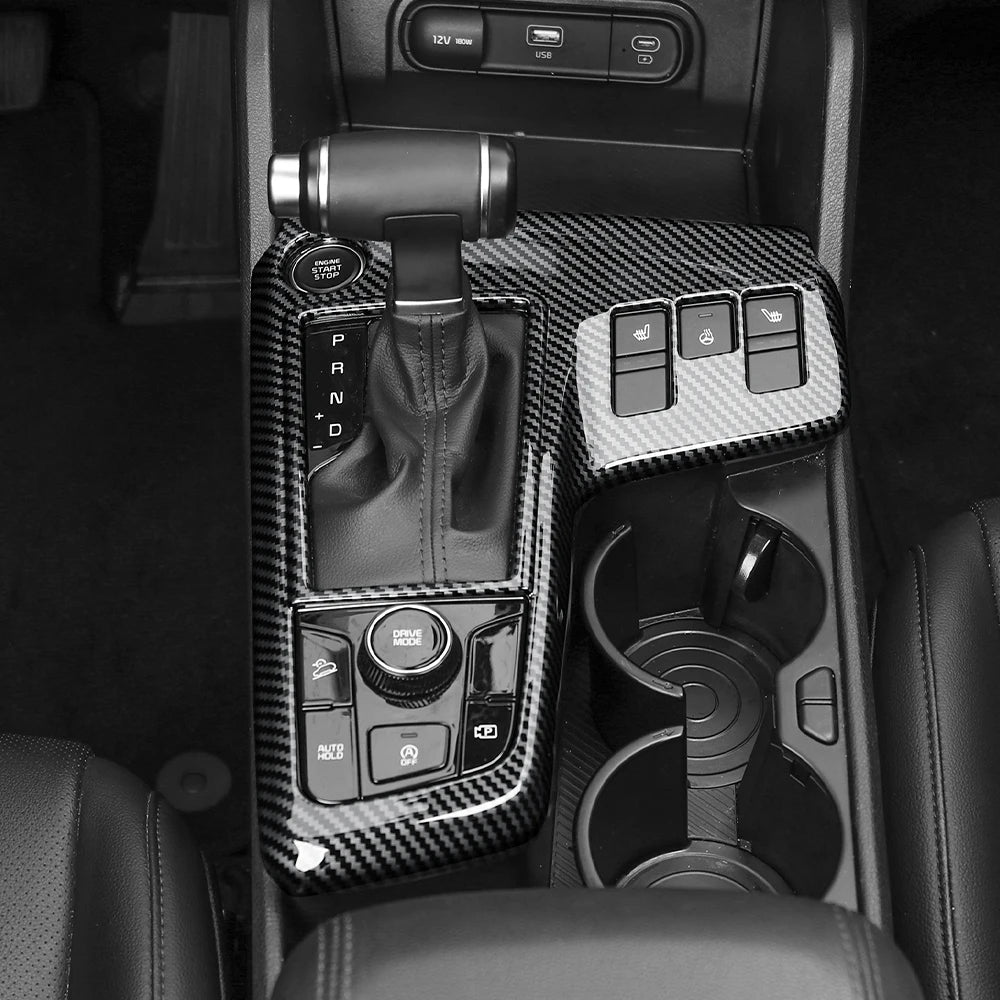 Car Center Control Panel For Tuning Kia Sportage NQ5 2022 2023 Left Hand Drive Gear Shift Cover Central Decal Protection