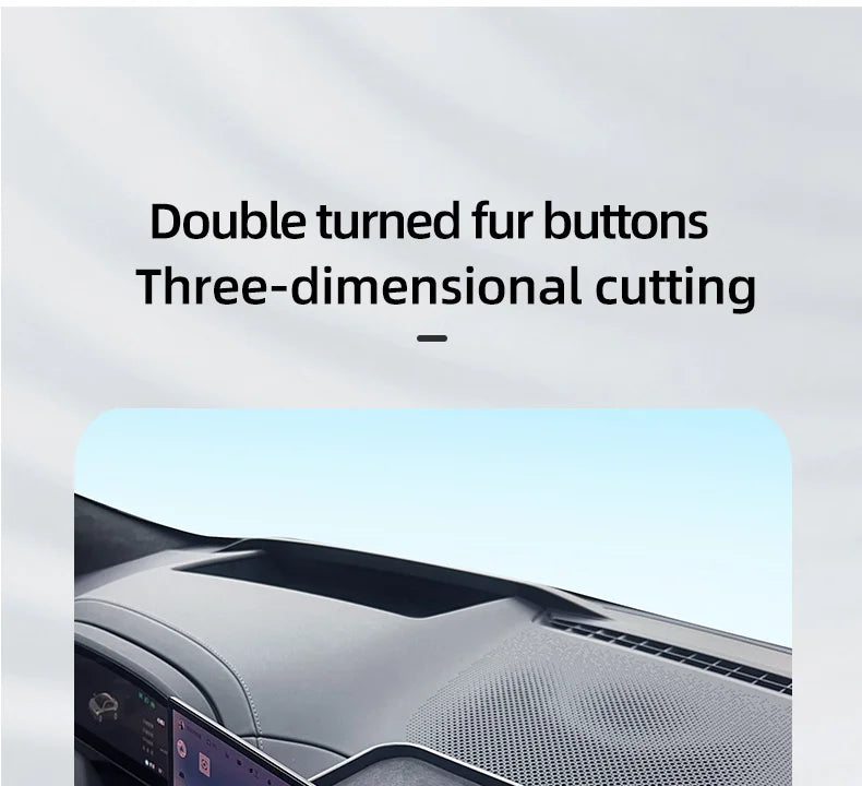 For Zeekr 001 2024 Storage Box Behind The Central Control Screen Navigation Screen Storage Alcantara suede Car Accessories