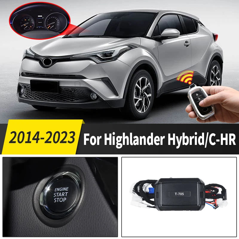 For Toyota Highlander Hybrid,C-HR Remote Key Starter, Upgraded accessories,body kit Remote Heat dissipation 2014 2018 2022 2023
