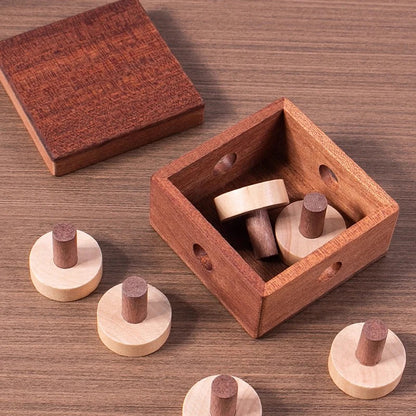Impossible Curling Wooden Puzzles Box Very Difficult Brain Teaser Logic Games Educational Toys for Kids and Adults Novelty Gifts
