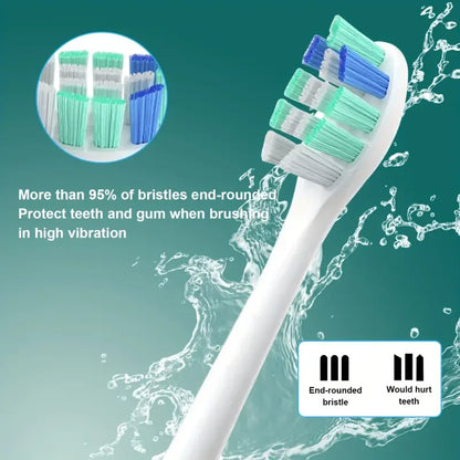 Replacement Toothbrush Heads For HX6730/HX6721/HX3216/HX9362/HX3210/HX6013/HX9063/HX6063 Bright White Brush Heads Nozzles C3 W3