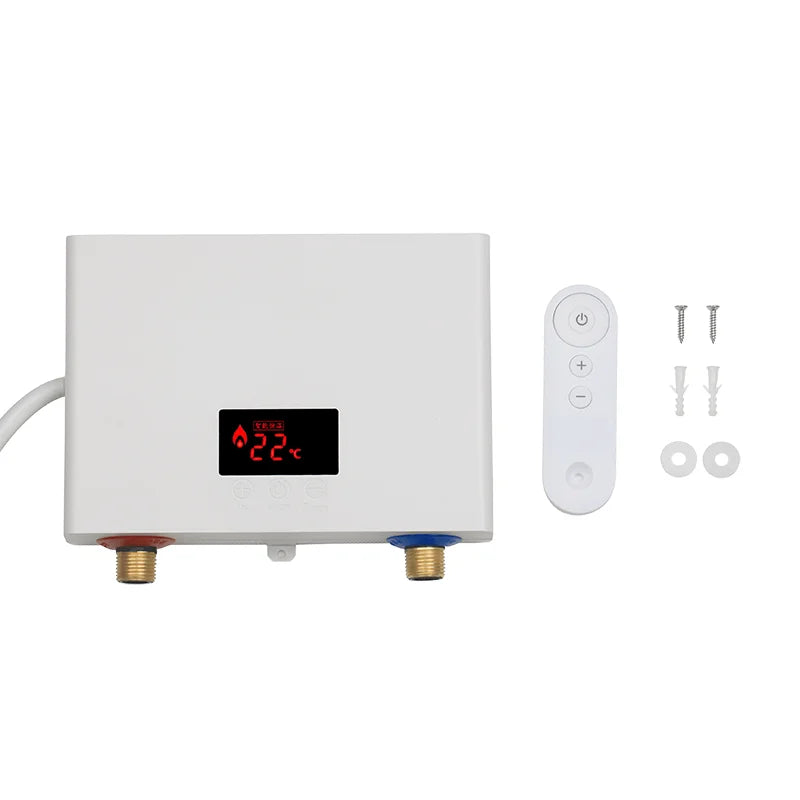 5500W/3000W Instant Water Heater Wall-Mounted Electric Water Heaters for Bathroom Hot Water Shower and Home Kitchen Heating 220V