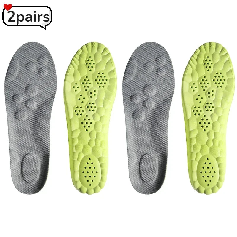 Upgrade Massage Sports Insoles Super Soft PU Insole for Feet Running Baskets Shoe Inserts Soles Arch Support Orthopedic Cushion