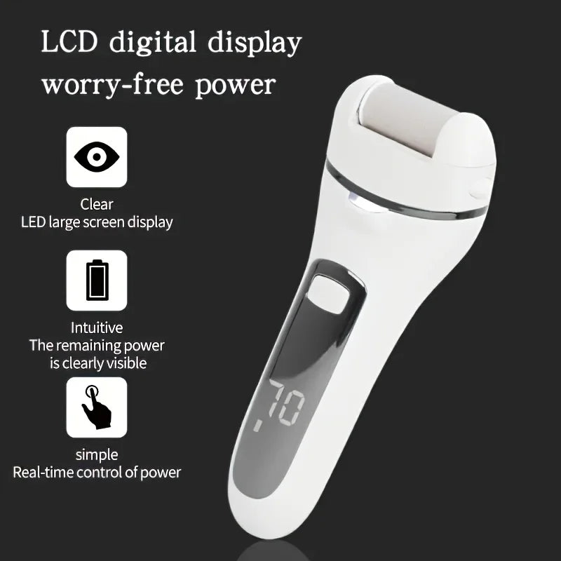 Smooth Rechargeable Pedicure Wand | Electric Feet Callus Remover | Home Foot Care Tool