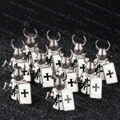 Medieval Knights Building Blocks Warrior Soldiers Crusaders Hospital Teutonic Knight Legion Figures Block Toys Accessories