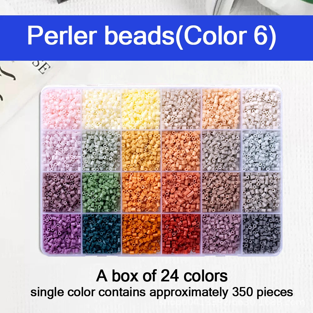 24/48/72/96 Colors Fuse Beads Kit For Kids, 5mm Melty Beads Craft Set With Iron & Accessories, DIY Pixel Art Toys For Creative G