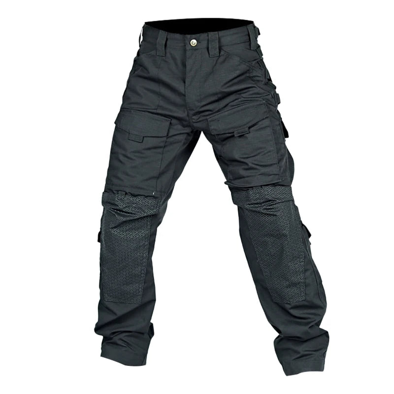 Men Military Tactics Pants Quick Dry Tactical Cargo Pants Wear-Resistant Multi-Pocket Men's Trousers Loose Combat Work Pant Male