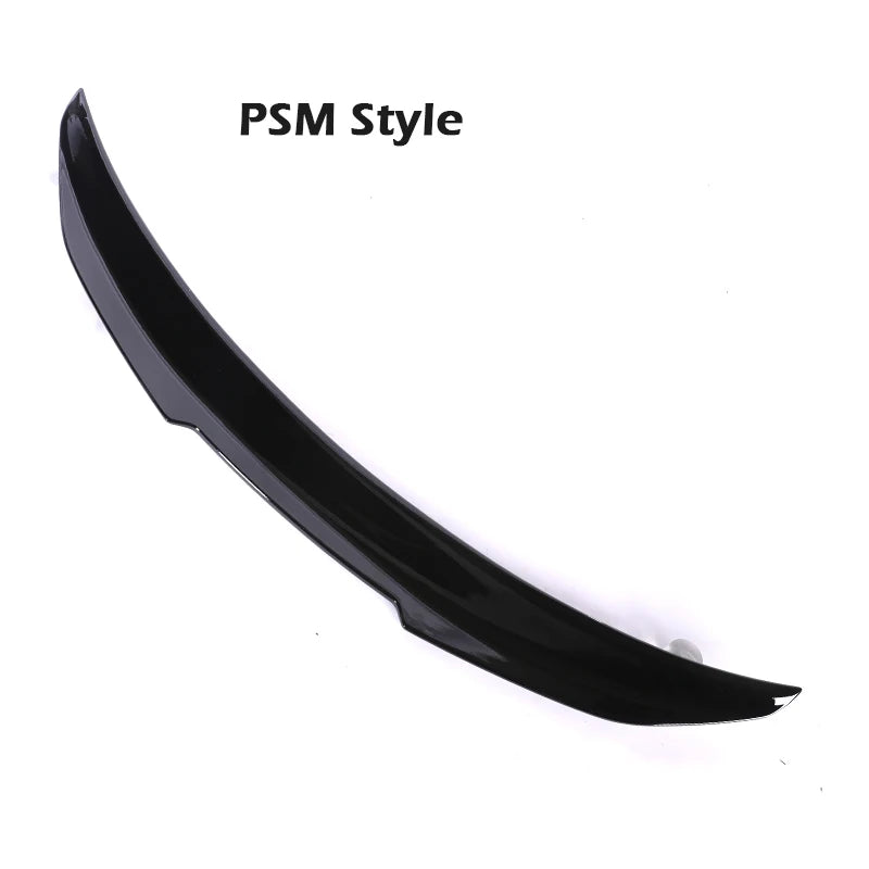 Rear Bumper Spoiler Lip For BMW 2 Series F22 F23 M2 F87 Carbon Fiber MP M4 PSM Style Roof Trunk Wing Tail 2014 -2021 Gloss Black