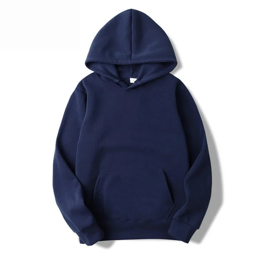 Men's autumn and winter new color solid color multi color optional hooded sweatshirt+pants fashionable casual sports set s-3XL