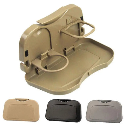 Car Mini Desk Handle Table Seat Back Holder Folding Meal Tray Drink Cup Coffee Stand Storage Case Off Road 4x4 Auto Accessories