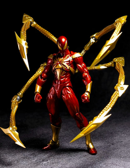 In Stock Ko Iron Spiderman Anime Action Figures Peter Parker Figurine Kaiyodo Amazing Yamaguchi Spider Man Model Statue Toy Gift
