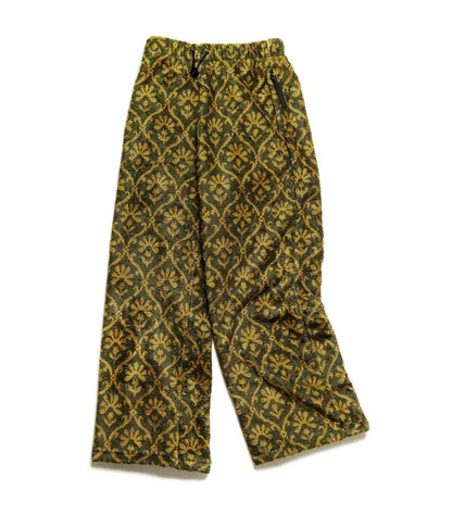 24AW KAPITAL Hirata and Hongri Casual Lamb Wool Printed Floral Warm Loose Straight Leg Pants for Men