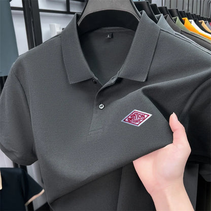 Men's 100% Cotton Polo Shirt -2026 Summer Fashion Casual Short Sleeve, Breathable Lapel Tee，27 Colors, Ideal for Golf and Sports