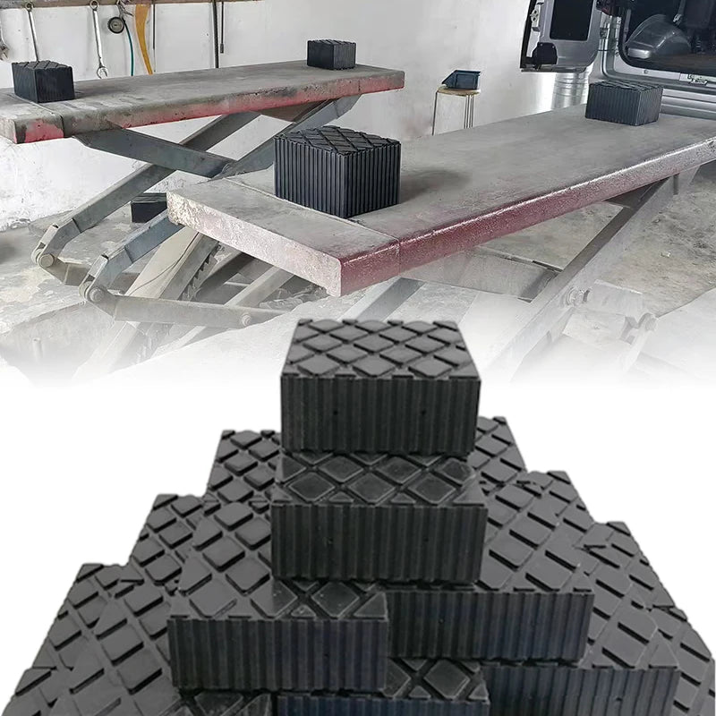 Car Lift Rubber Jack Pad Blocker Jack Pad Shock-Absorbing Support For Car Jacks Lifting Equipment Elastic Blocks Accessories