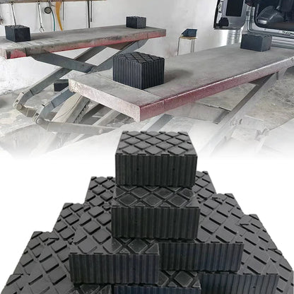 Car Lift Rubber Jack Pad Blocker Jack Pad Shock-Absorbing Support For Car Jacks Lifting Equipment Elastic Blocks Accessories