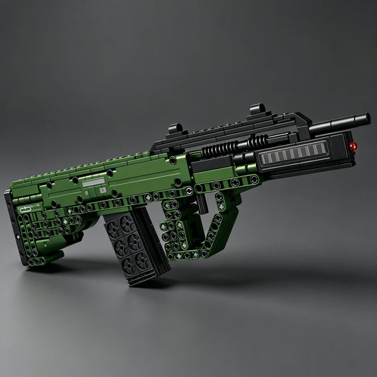 2026 New Model AUG Assault Rifle Military Equipment Building Block Gun—Educational Toy Gun