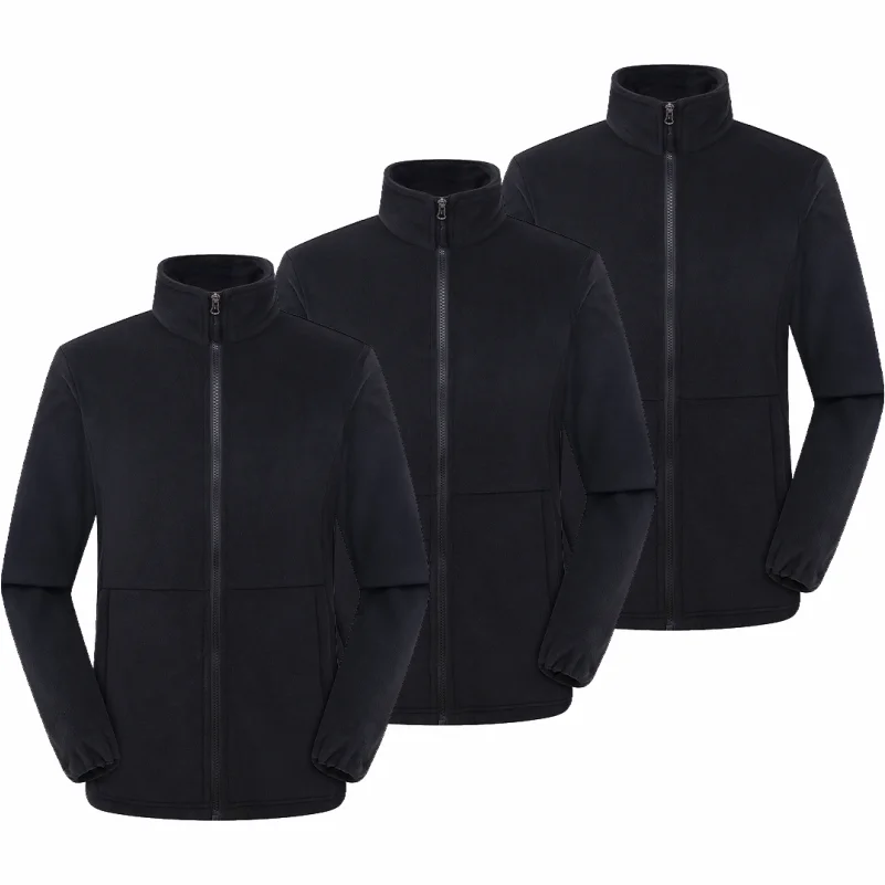 3-piece Winter Fleece Hiking Jacket For Men And Women Suitable For Outdoor Mountaineering Hiking And Camping Custom Printed Logo