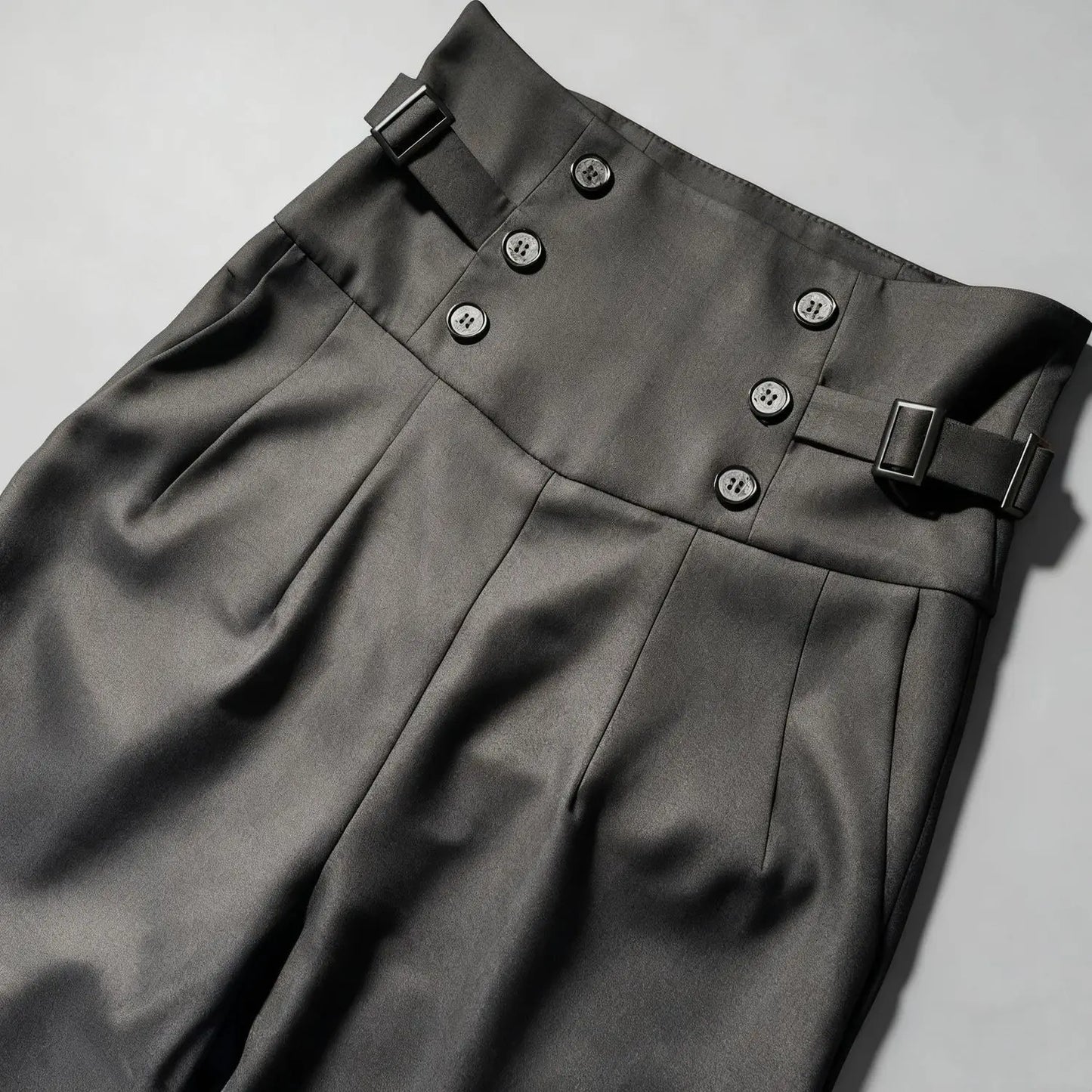Spring Autumn Lolita Black Versatile High Waist Long Pants Y2K Vintage Trousers Court British Style Straight Pants for Women