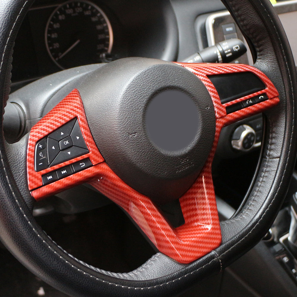 Car Steering Wheel Panel Cover Trim Sticker for Nissan Qashqai J11 Xtrail T32 Rogue Note Versa Kicks Juke Micra Leaf Sentra