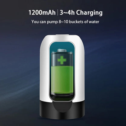 Water Bottle Pump Charging Automatic Electric Water Dispenser Pump Bottle Water Pump One Click Auto Switch Drinking Dispenser