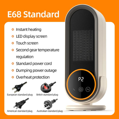 Fan heater, household electric heater, foot warmer, winter electric heating, hot fan, grill stove, energy-saving