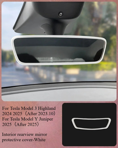 For Tesla Model Y Juniper 2025 White Interior Accessories Center Control Armrest Box Organizer Storage Box Cup Holder New Model3