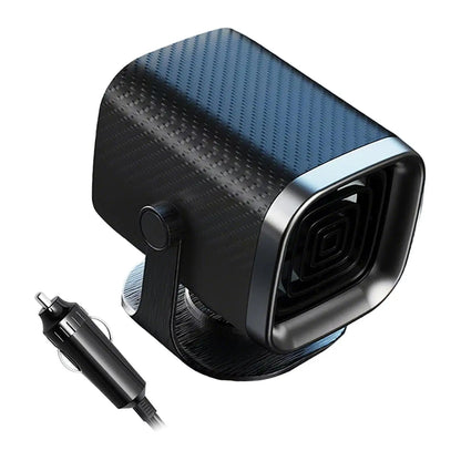 Mini Fan Heater with 360 Rotation Portable Car Electric Heater for Defogging and Defrosting Winter Windscreens